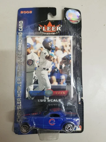 2002 Fleer Sammy Sosa Chicago Cubs MLB 1:55 Chrysler Howler Baseball Cover
