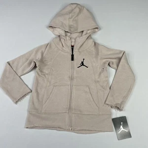 Nike Boys Full-Zip Hoodie Desert Sand 855001-X2P Jumpman, Light Sweatshirt - Picture 1 of 9