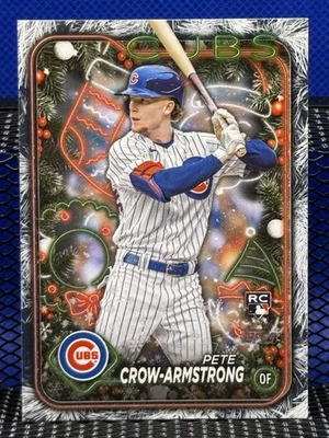 2024 Topps Holiday Mega PETE CROW-ARMSTRONG Cubs RC Rookie Card Glitter - Image 1 of 2