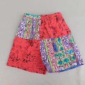Vintage Parigi Funky Abstract Print Swim Trunks Shorts Kids 7, Multicolor #4961 - Picture 1 of 9