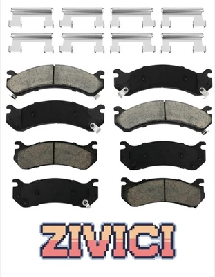 Ceramic Brake Pads Front Rear for CHEVROLET SUBURBAN 2500 2000-2013 All Modes - Image 1 of 4