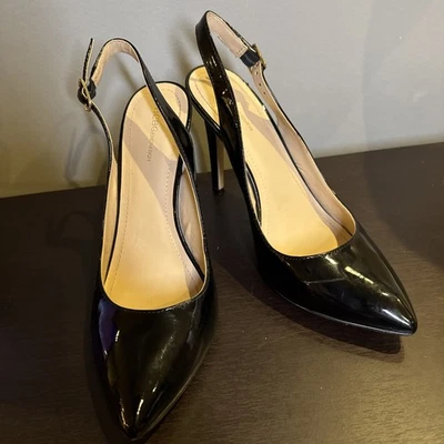 BCBGeneration Negro Gatito Slingback Gatito Tacón Bomba Mujer Talla 8 Detalles Foto 1 de 4