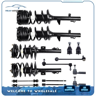 Complete Struts Kit Tie Rods Ball Joints Set of 14 For 00-07 Ford Taurus Sedan Foto 1 de 4