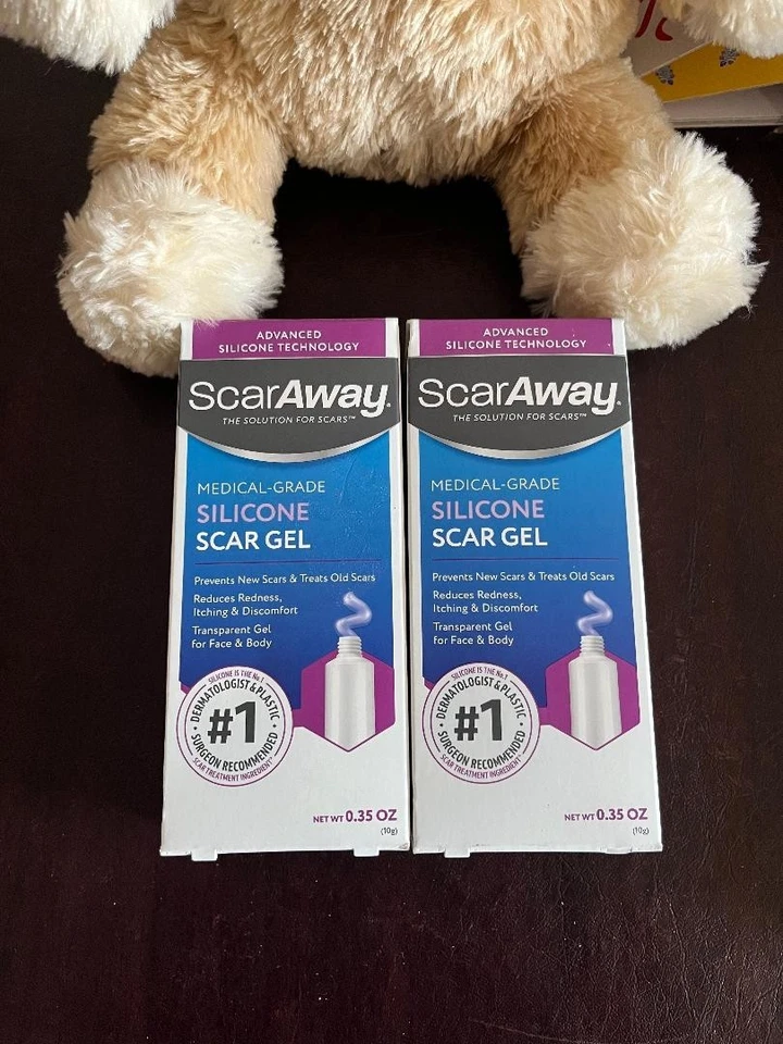 ScarAway medical grade SILICONE SCAR GEL .35oz Diminish Old & Scars 02/2027