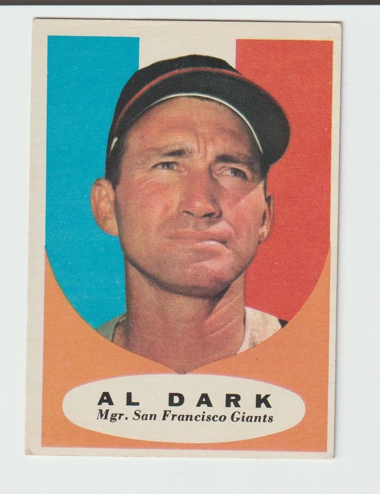 AL DARK 1961 Topps #220 Gigantes de San Francisco en muy buena condición+/excelente *Sin pliegues* Foto 1 de 1