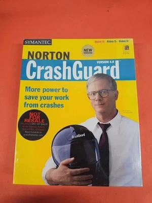 Vintage Symantec Norton Crash Guard 4.0 Windows 95 CD Box NEW SEALED. J4 - Image 1 of 4
