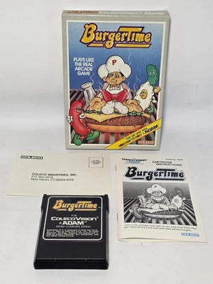 BurgerTime for Colecovision & ADAM Complete In Box CIB MINTY - Image 1 of 4