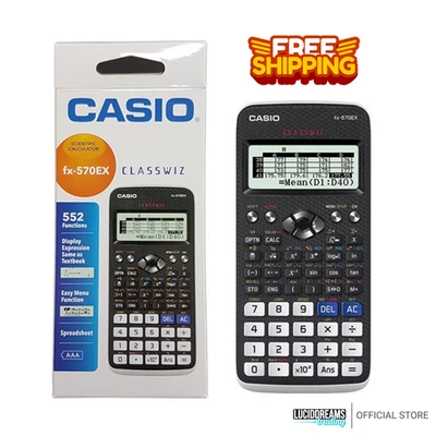 CASIO FX-570EX Classwiz  Scientific Calculator Genuine - School Office Black New - Image 1 of 4