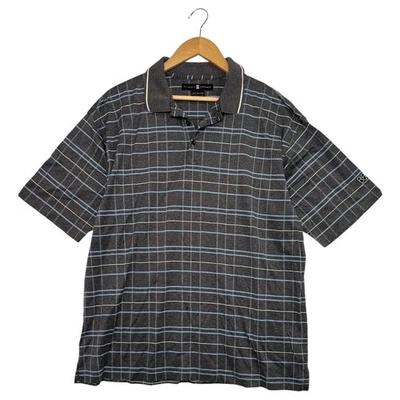 Camisa De Colección Tiger Woods Para Hombres XL Gris A Cuadros Golf Nike Bordada Clásica Y2K Retro Foto 1 de 4