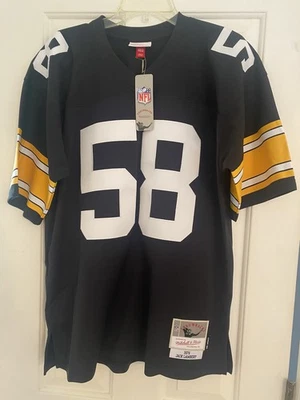 Camiseta deportiva Mitchell & Ness Jack Lambert #58 Pittsburgh Steelers 1976 retro 44 Foto 1 de 4
