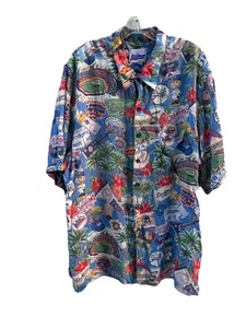 LA Dodgers Shirt Men 2XL Reyn Spooner Button Up Baseball MLB Los Angeles TORN - Picture 1 of 12