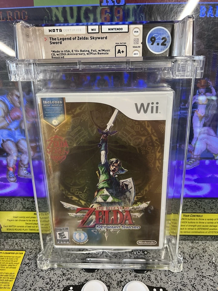 2011 Nintendo Wii The Legend of Zelda Skyward Sword WATA 9.2 A+ Sealed **READ** - Image 1 of 4
