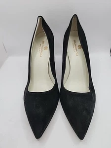 NEW Brunomagli Telma Womens Black Suede Slip-On Pump Heel Shoes Size 9.5 US - Picture 1 of 10