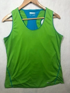 Marmot Racerback Tank Top limettengrün und blau B67780 ärmellos Damen Große L - Bild 1 von 8