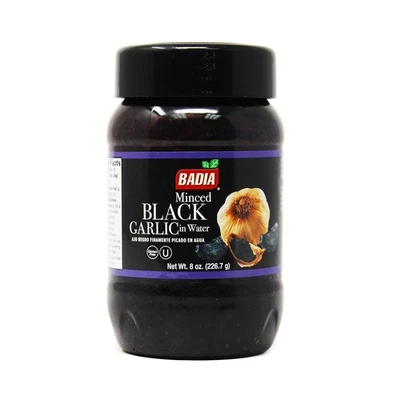 8oz BADIA MINCED BLACK GARLIC IN WATER