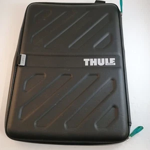 Thule Black 14x10" Laptop Tablet iPad Hardshell Protector Case Travel Zip - Picture 1 of 4