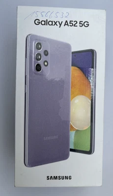 Samsung Galaxy A52 5G 128GB -TOP- geprüft - ohne Simlock - inkl. Ledertasche OVP - Bild 1 von 4