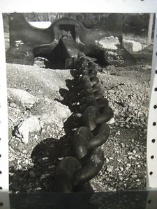 Ore Boat Anchor & Chain Erie Pennsylvania B&W 8x10 Photo Print - Picture 1 of 3