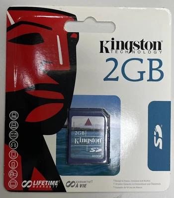Kingston 2GB SD Memory Card SD/2GBCR – Standard SD, Non-SDHC - Image 1 of 2