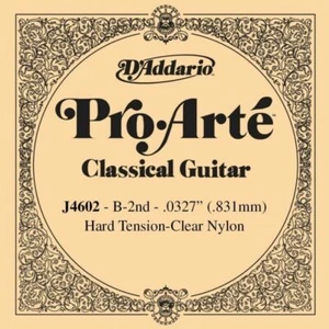 D'Addario J4602 Pro-Arte Nylon Classical Guitar Single String Hard Tension 2nd B - Picture 1 of 1