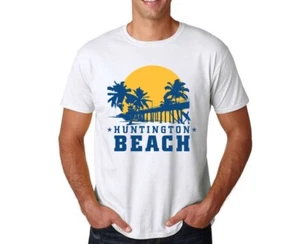 Huntington Beach Surf City Pier Tee Shirt HB OC California Souvenir T-shirt - Picture 1 of 3
