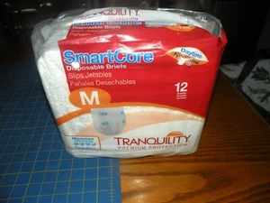 Tranquility SmartCore Incontinence Brief M Breathable 2312 Maximum 12 Ct NIP - Picture 1 of 2