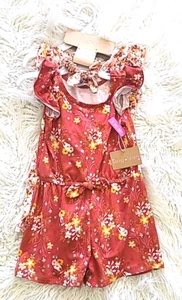 Young Hearts Baby Girls 3T Pink Floral Romper Set of 2 NEW - Picture 1 of 7
