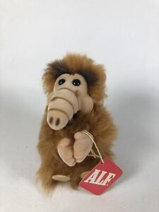 Russ Vintage Plush Alf 1987 Hugger Clip On 3.5” With Tag Brown 