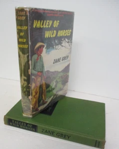 VALLEY OF WILD HORSES by Zane Grey 1st Edition (Stated) in DJ, 1947 - Foto 1 di 7