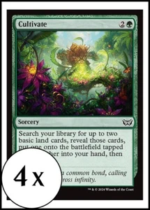 MTG - 4 x Cultivate - Duskmourn Commander - Playset 4x x4 - Picture 1 of 2