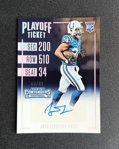 2016 Panini Contenders Josh Ferguson Playoff Ticket Auto Rookie RC /99 - Picture 1 of 2