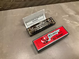 M-Hohner's ALTE STANDBY Mundharmonika Nr. 34B Taste von G offene Box - Bild 1 von 8