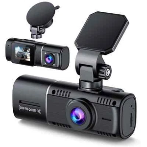 TOGUARD 1.5"LCD Dual Dash Cam Front Inside Cabin 1080P Car Camera Night Vision - Picture 1 of 13
