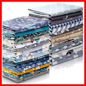 10 x 10 Inch Floral Cotton Fabric Patchwork - 30 Durable & Lightweight Pieces - Picture 1 of 11