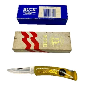 1986 Buck 826 Liberty II Centennial USA 8051 Folding Lock Back Knife In Box VGC - Picture 1 of 7