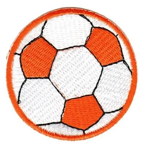 Parche de pelota de fútbol bf34★ parche imagen para planchar parche naranja 5,5 x 5,5 cm - Imagen 1 de 1