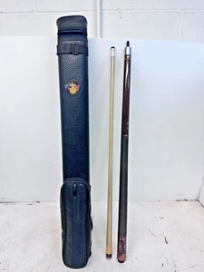 Vintage Viking A455 58" 2 Piece Pool Cue with Soft Case - Foto 1 di 18