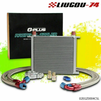 Enfriador de aceite AN10 de aluminio Engina universal de 30 filas + kit adaptador de filtro Foto 1 de 4