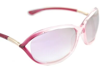TOM FORD JENNIFER TF8 72Z 61mm Women Butterfly Sunglasses PINK SILVER MIRROR NEW - Image 1 of 4