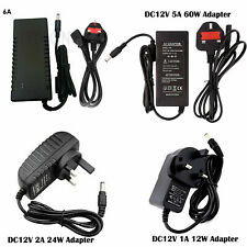 12 V 1-10 A AC/DC UK Netzteil Adapter Sicherheit Ladegerät für LED Streifen CCTV Kamera