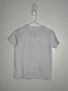 Hanes White Shirt Boys Size Large 10-12 Solid Basic Short Sleeve Undershirt - Picture 1 of 3