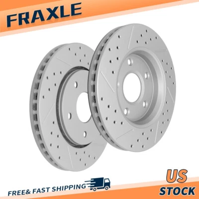 Front Brake Rotors Set For Dodge Grand Caravan Journey Chrysler Town & Country - Image 1 of 4