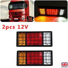 2pc 12v Led Rear Tail Light Indicator Stop Light Trailer Caravan Van Truck Lamp