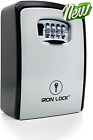 Iron Lock® - XXL Key Lock Box Wall Mount for Keys 4 Digit Combination with Reset