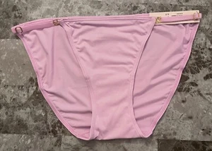 VICTORIA'S SECRET LAVENDER SMOOTH GOLD ADJUSTABLE STRAP STRING BIKINI PANTIES - Picture 1 of 3