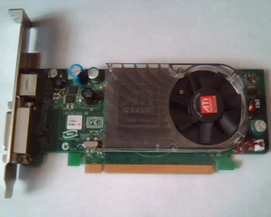 Tarjeta express PCI-E ATI Radeon 109-B27631-00 B276 S-Video DVI ATI-102-B27602 - Imagen 1 de 5