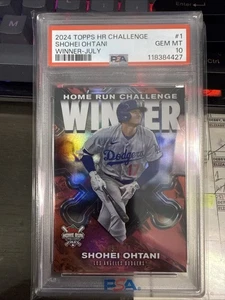 2024 Topps HR Challenge Winner Shohei Ohtani luglio PSA 10💥💥🔥🔥 - Foto 1 di 3
