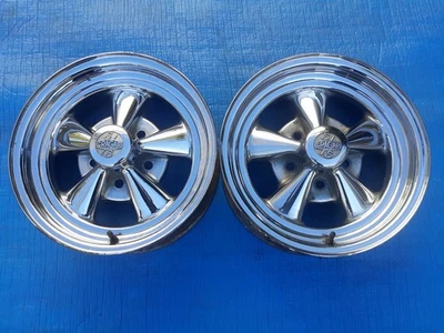 Cragar SS Wheels 14x6 Ford  Mopar Pair 1974 - Image 1 of 4