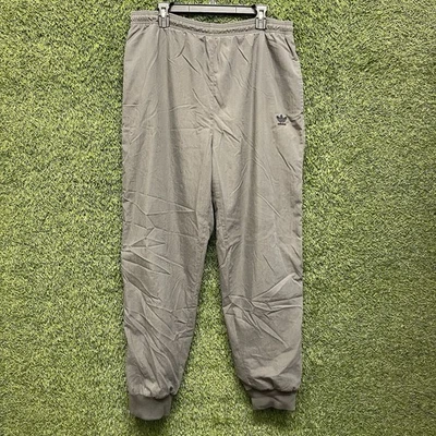 Vintage 90s Adidas Mens XL Grey Windbreaker Track Joggers Pants Trefoil Baggy - Image 1 of 4
