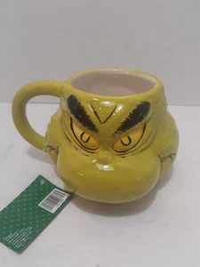 Taza de café The GRINCH taza Dr. Seuss esculpida taza de café de vacaciones de Navidad - Imagen 1 de 6